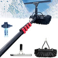 3.6-10.8 M Window Cleaning Pole/Water Fed Telescopic Brush/Extendable Cleaner Conservatory Roof/Squeegee/Soap Dispenser (6M)