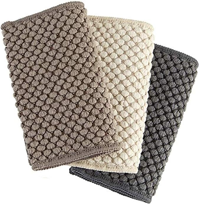 Norwex Counter Cloths slate vanilla mushroom