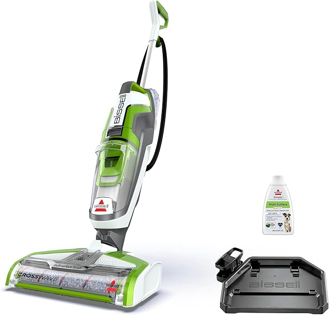 Bissell Crosswave Turbo Vacuum Mop All in One Wet and Dry Vac Combo Hard Floor &amp Area Rug Cleaner 3888A