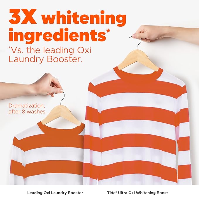 Tide Ultra Oxi Whitening Boost 57 oz All in One Laundry Booster Color Safe Whitening Stain and Odor Fighter