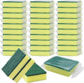 30 Pack Kitchen Sponges Individually Wrapped Non-Scratch Scouring Pads Bulk Scrub Sponges for Cleaning Kitchen and Household Car Dish Sponge for Apartments Hotel