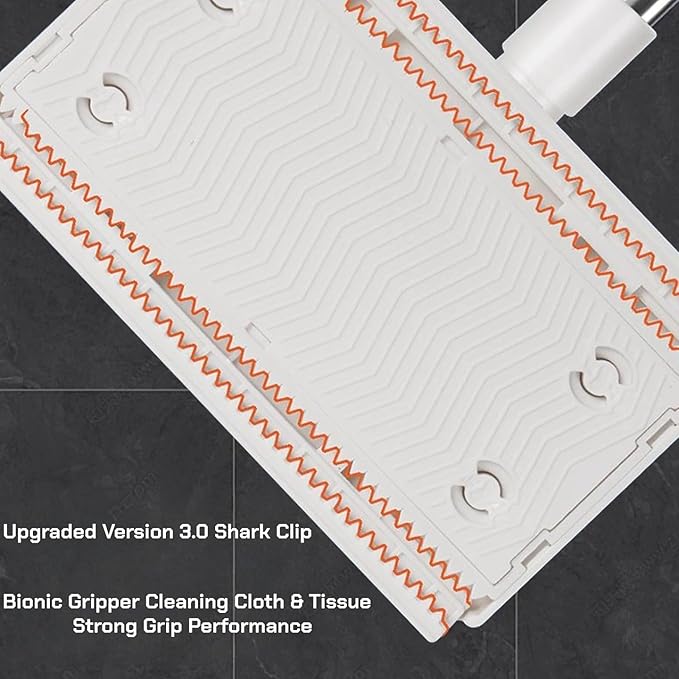 Quick-Clean Wash-Free Flat Mop &amp Duster – Easy-Release Design for Wet &amp Dry Floors an Essential Cleaning Tool for Kitchen Bathroom &amp Car(Include 4 Dry Cloths) (1)