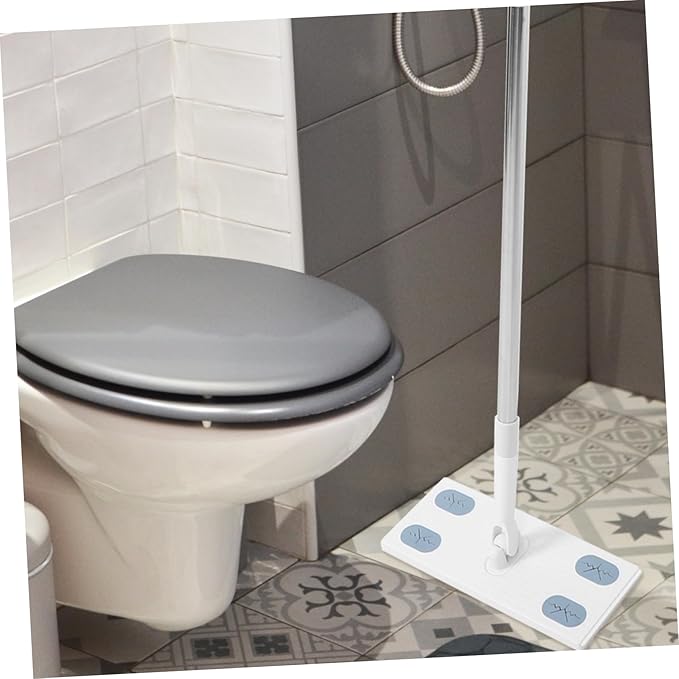 Household Dust Mop with Detachable Head Convenient Flat Cleaning Mop for Easy Compatible with Face Towels for Hardwood and Tile Surfaces