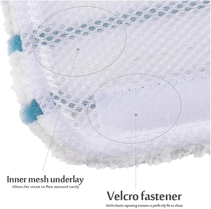 Carpet Cleaning Machine Accessories Compatible withCompatible for Black Decker Steam Mop FSM1610/FSM1630/FSMH13E5/FSMH1321-A9/FSM1616/HSMC1321 Washable Mopping Pad Accessories(6pcs)