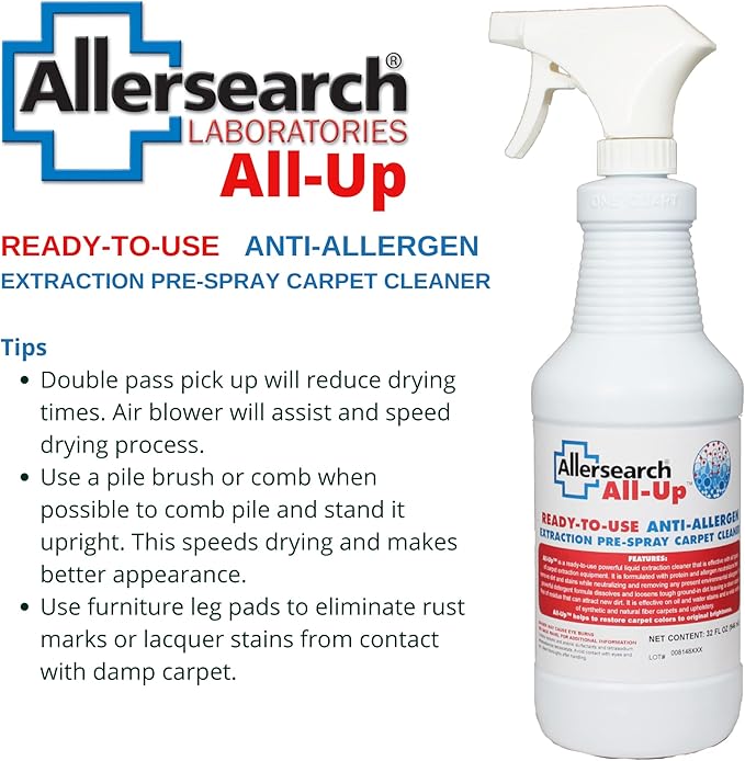 Allersearch All-Up Anti-Allergen Carpet Pre-Spray 32 Oz Ready to Use