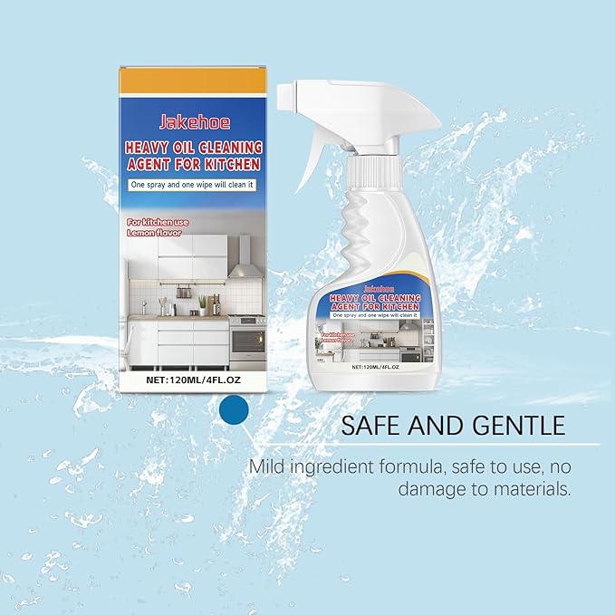 Oil Stain Remover For Kitchen Heavy Duty Grease Cleaner Multi-Surface Home Cleaning Spray Easy To Use(3PCS)