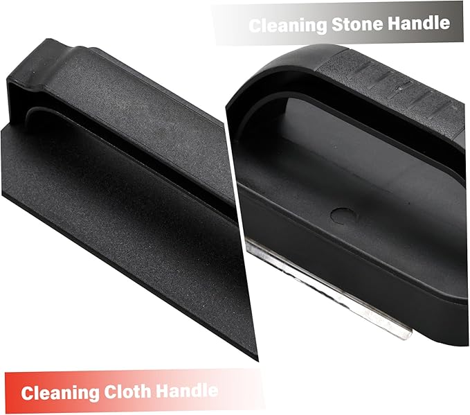 Griddle Cleaning Kit with Handled Scraper Shovel Cleaning Stones and 3 Scouring Pads Effective Grease Stain Removal for Flat Top Grill and Flat Top Grill Cleaner