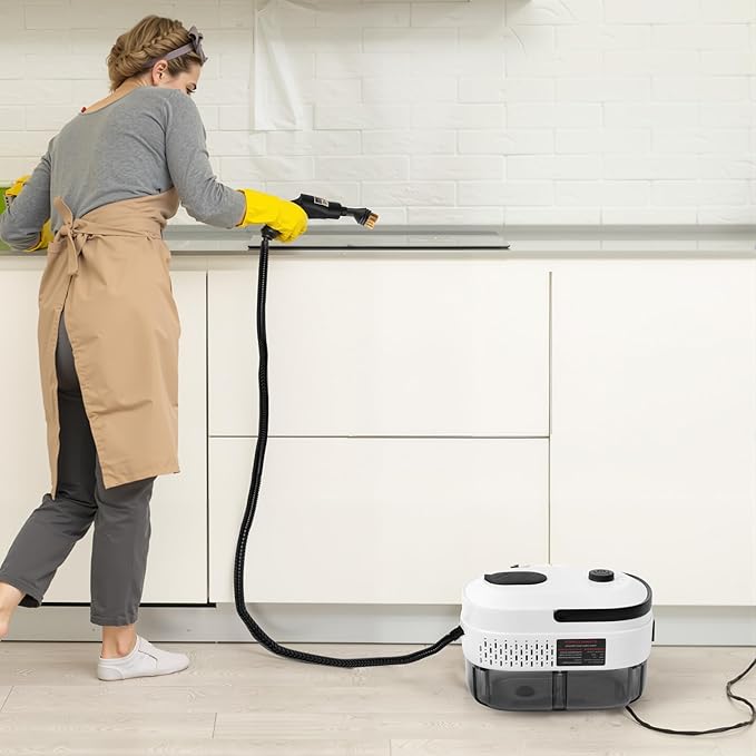 Hand Held Cleaning Steamer - Portable Handheld Steam Cleaner Machine for House Home Car Auto Automotive 3-Level Adjustable 2500W 1.2L Large Capacity High Temperature Steamer