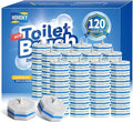 120pcs Bulk Pack of Disposable Toilet Brush HeadsToilet Wand Refills for Toilet Bowl Brush Cleaner PadsToilet Brush Replacement Compatible Heads with Most Toilet Brushes