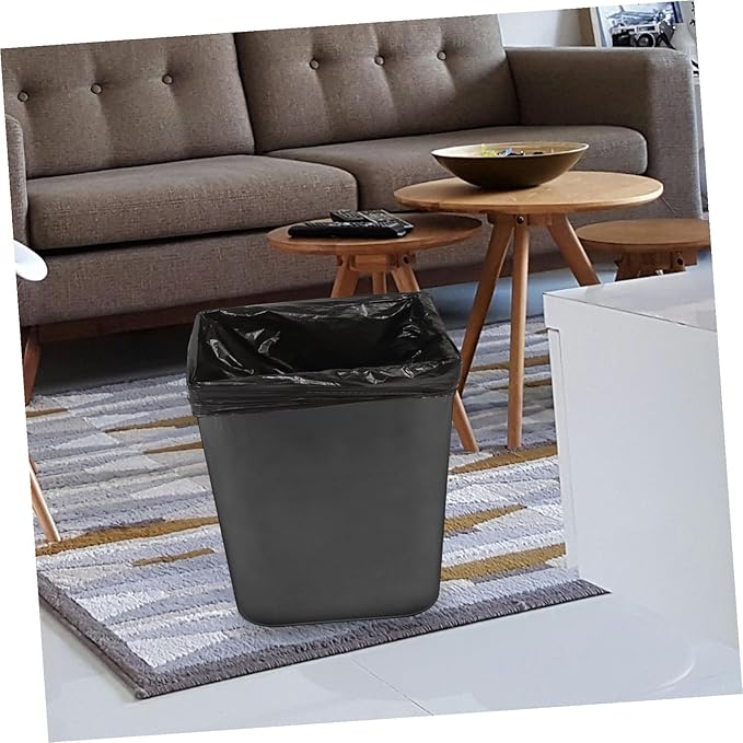 25pcs Thickened Hdpe Garbage Bags Large Capacity Bathroom Trash Bags Leakproof Tear-resistant Kitchen Waste Liners for Home and Office Use