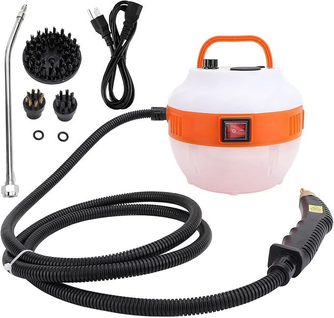Handheld Steam Cleaner 6 Level Adjustable 50 to 400ml min Multipurpose Portable High Temperature Pressurized for Home Furniture Clothes Wall (US Plug 110V)