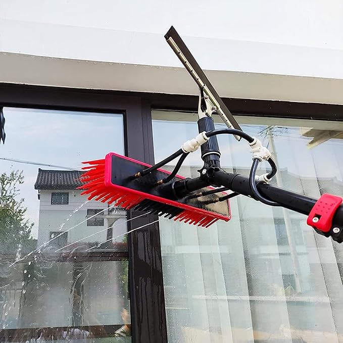 Water Fed Window Cleaning Pole 7.2 m/24ft Telescopic Window Cleaner Conservatory Roof Cleaner Cleaning Photovoltaic and Solar Panels Extendable Cleaner Conservatory Conservatory Roof Clea