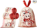 Thickened Enlarged Drawstring Trash Bag Portable Kitchen Household Automatic Closure Tear-Free Plastic Garbage Bag