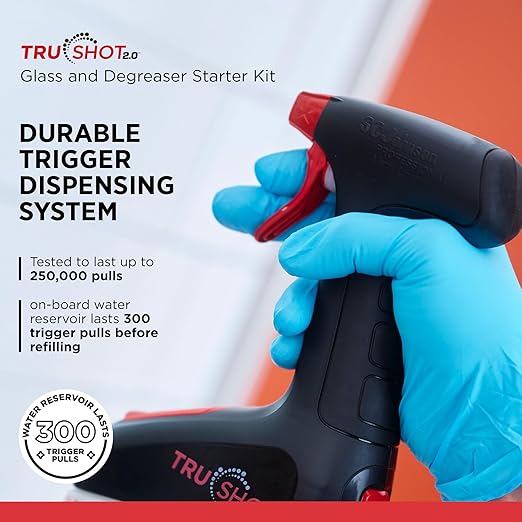 SC Johnson Professional TruShot 2.0 Multi-Surface Glass &amp Degreaser Mobile Dispensing System Starter Pack 1 Trigger Dispenser 2 Cleaning Concentrate Cartridges for Professional Use
