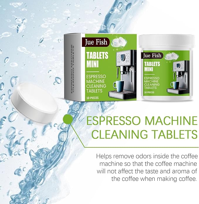 Coffee Machine Cleaning Tablets - Deep Clean For Coffee Residue Oils &amp Stains Eco-Friendly Easy To Use(3PCS)