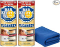 MOOCHI Cleaning Bundle Set Bar-Keeper’s-Friend Powder Scrub Cleaner – 2x Large 21 oz Cans Heavy-Duty Microfiber Towel – Rust Stain &amp Grime Remover – Custom Bundled