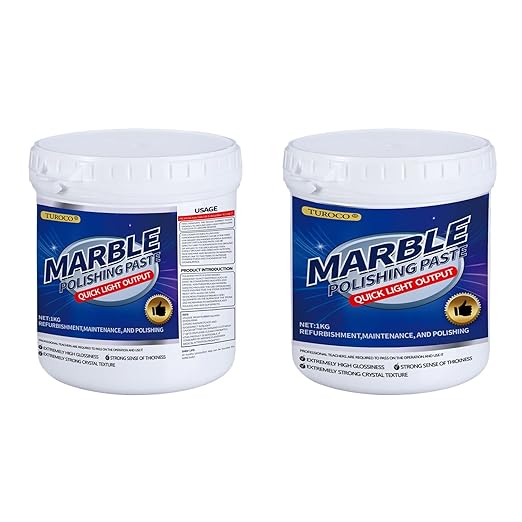 Marble Polishing Paste Polishing Compound – Quartz Cleaner Countertop Granite Cleaner &amp Marble Sealer and Protector–Multi-Surface Stone Care– Streak-Free Formula(2.2LB)