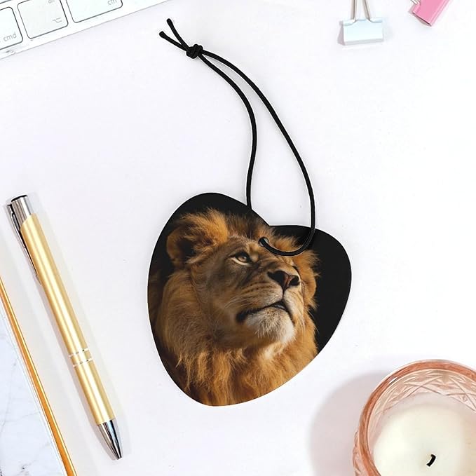 5PCS Car Air Freshener Hanging Personalized Double Sided Snow Leopard Car Fresheners Long Lasting New Cars Scents Cute Automotive Freshies for Closets Drawers (tea)