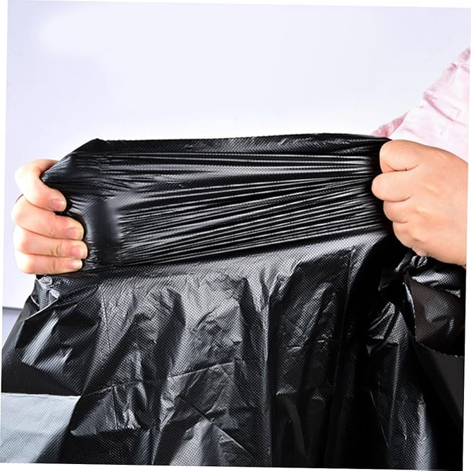 50pcs Heavy Duty Trash Bags 80x100cm Large Garbage Bags for 100l Bins Commercial Outdoor Kitchen Waste Disposal