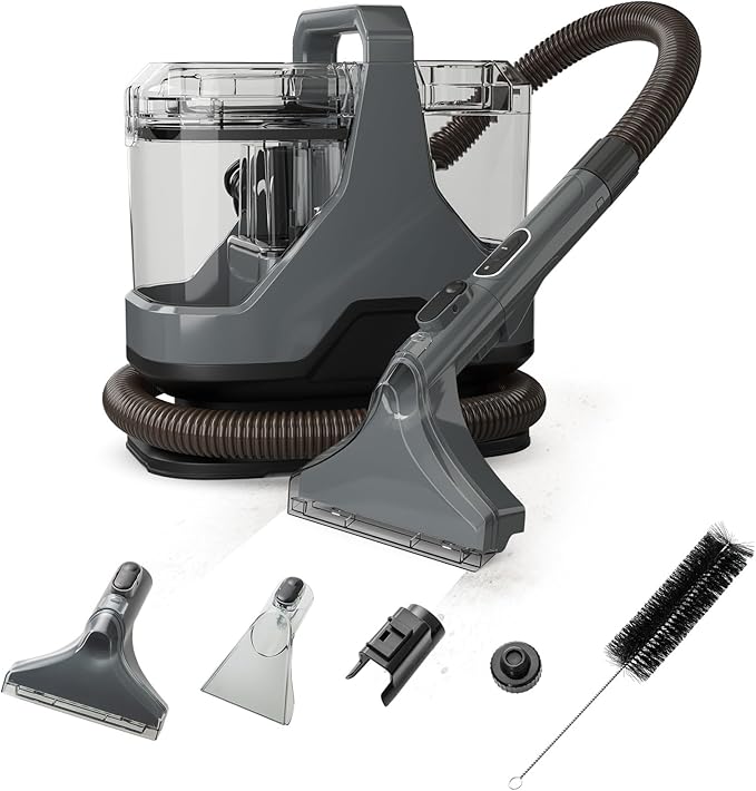 ARLIME Carpet Cleaner Machine 600W Deep Pet Stain Remover with Water Spray 15Kpa Powerful Suction Dual Water Tank Portable Upholstery Spot Cleaner for Couch Car Seat Mattress Rug &amp Curtain