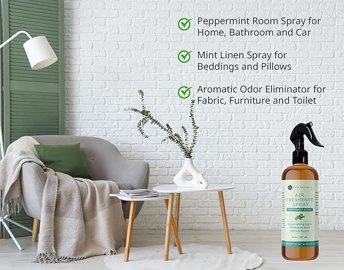 B0D8NCMG59 Peppermint Air Freshener (8oz) &amp Lemongrass Air Freshener (8oz) Bundle