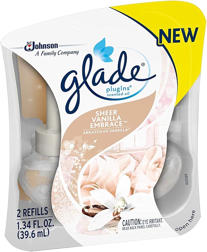 Glade Plugins Refills Sheer Vanilla Embrace 1.34 FL OZ 2 CT (Pack - 6)
