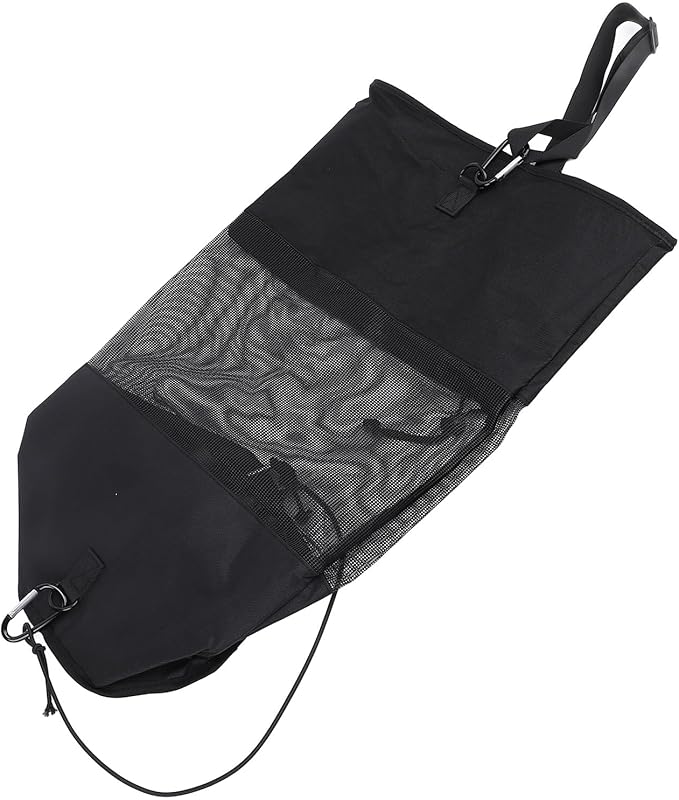 Boat Trash Bag Nylon Mesh Reusable Portable Boat Garbage Container with Secure Closure and Hanging Straps Ideal for Outdoor Seaside Activities