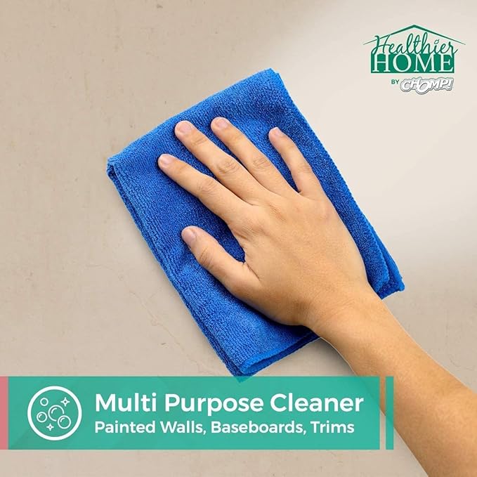 CHOMP! Painted Wall Cleaner Spray: Healthier Home 5-Minute CleanWalls 4-in-1 Multipurpose Ceiling and Baseboard Cleaning - Dirt Dust Odor and Stain Remover - 32 Oz (Summer Sun Scent)
