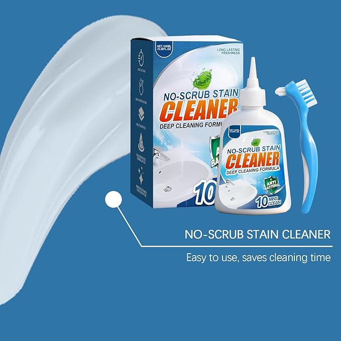 Multipurpose Cleaner Gel - Effective Stain Remover For Bathroom Kitchen Tiles Includes Scrub Brush(1set)