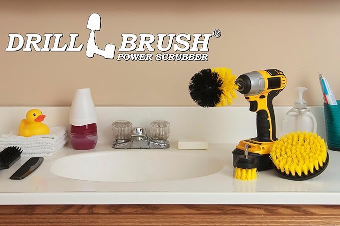 Bathroom Cleaner - Cleaning Supplies - Spin Brush - Grout Cleaner - Bathtub - Shower - Drill Brush - Carpet Cleaner - Sink - Shower Mat - Scrub Brush - Tile Grout Cleaning Tool &amp Shower Power Clea