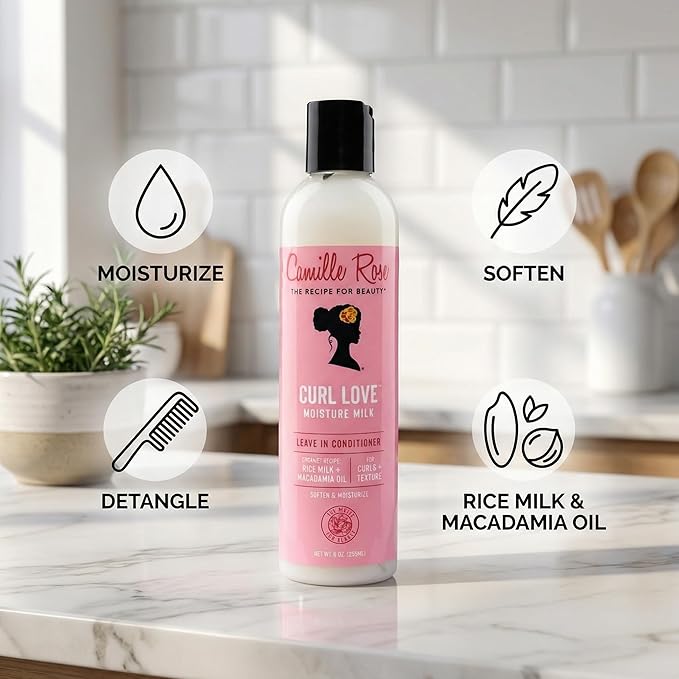Camille Rose Conditioner Curl Msmlk – 8 OZ (Pack of 3) – All Purpose Cleaner for Multi-Surface Home Use – Deep Cleaning &amp Freshening Power – Original – Ready-to-Use Formula