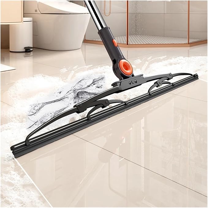 Multifunctional Rubber Broom Mop Hand Brooms Home Floor Cleaning Squeegee Wiper Toilet Bathroom Tools(50 cm - Hook)