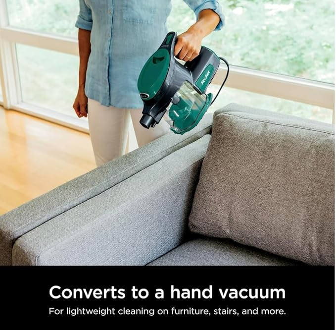 Shark Corded Stick Vacuum Ultra-Lightweight Swivel Steering Powerful Deep-Cleaning Floor-to-Ceiling Versatility Converts to a Handheld Vacuum Carpets &amp Hardfloor Green CS110EM