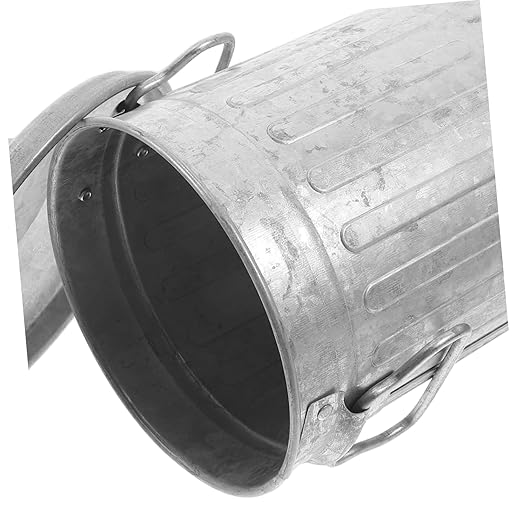TEHAUX Small Bucket Shaped Garbage Can with Lid Creative Trash Bin for Home and Office Convenient Small Rubbish Wastebasket for Kitchen Bedroom Bathroom Farmhouse