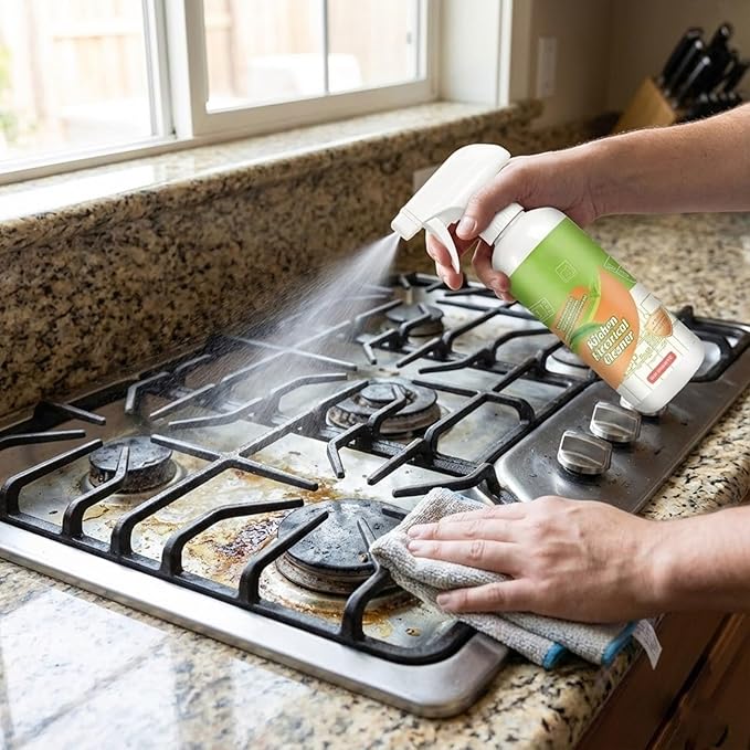 Powerful Kitchen Appliance Oil Remover Efficient Grease Degreaser Agent 120ml Appliance Countertops Degreaser Agent for Stubborn Grease Oil Stain