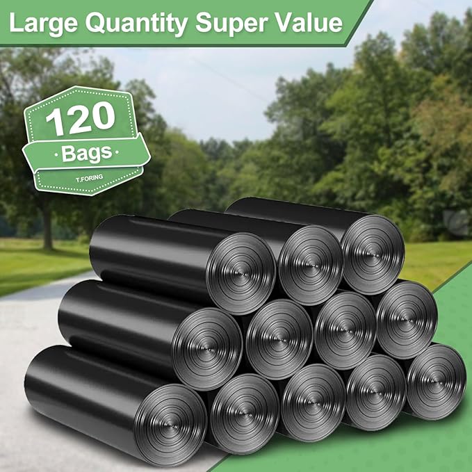 45-50 Gallon Black Trash Bags 120 Count - 38''x47'' Large Garbage Bags Unscented 40+ Gallon Trash Can Liners Multipurpose for Office Outdoor Yard and Commercial