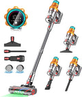Cordless Vacuum Cleaners for Home8-in-1/65Min/600W/48Kpa Powerful SuctionSelf-Standing Cordless Stick Vacuum CleanerLightweight Anti-Tangle Rechargeable Vacuum for Floor/Carpet/Pet Hair/Car