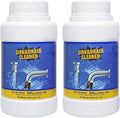Sink Drain Cleaner Powerful Pipeline Dredging Agent Drain Clog Remover for Unclogs Bathroom and Kitchen Sinks Drains (2PCS)