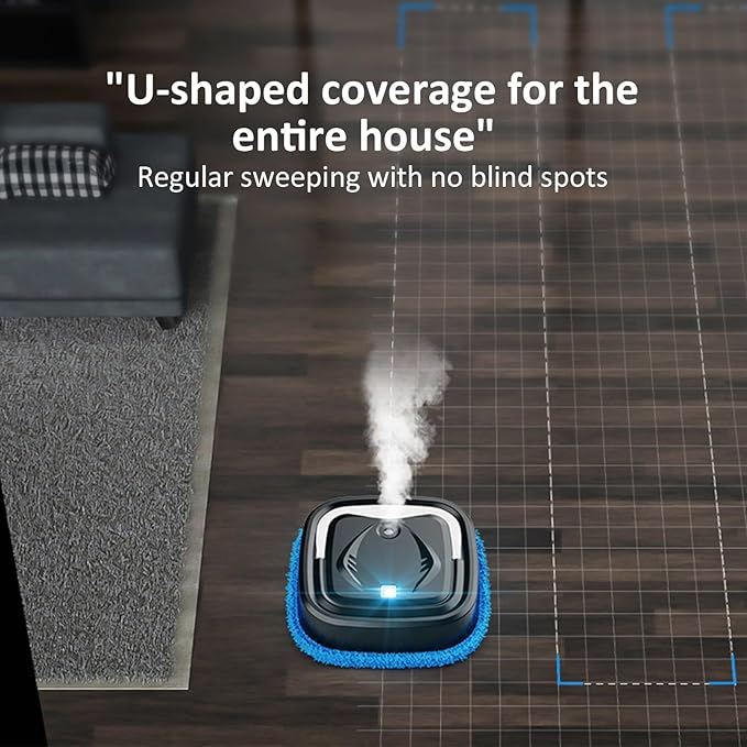 Practical Low Noise Robot for Peaceful Night Use Multifunction Wet Dry Mopping on Multiple Surfaces Types Quiet Machine