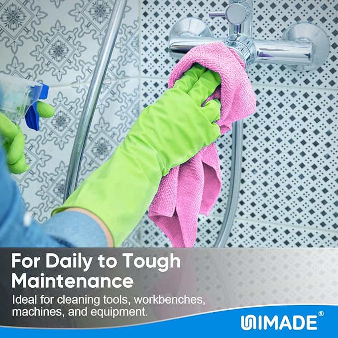 Microfiber Cleaning Cloth 100 Sheets Microfiber Towels for Cars Commercial Grade Shop Towel Washcloths Lint-Free Bulk Cleaning Rags for Mechanic Restaurant Garage Housekeeping 11x 9 Pink