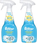 BUSTER Active Foam Sink &amp Drain Cleaner 500ml x 2 - Sink Cleaner to Remove Limescale &amp Stains - Daily Plughole Foam Cleaner &amp Odour Eliminator – Foam Cleaner for Sinks Showers Drains and