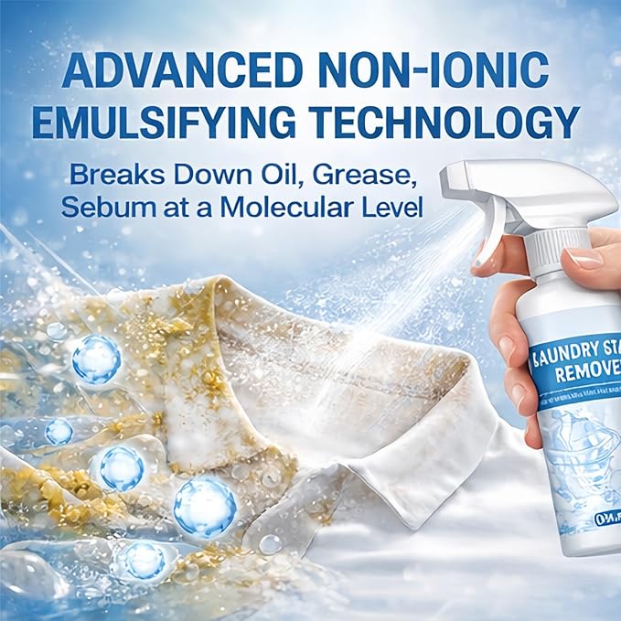 Non-Ionic Clothing Emulsifier Stain Remover Powerful Laundry Pre-Treatment Spray Stain Remover For Clothes Laundry (5pcs)