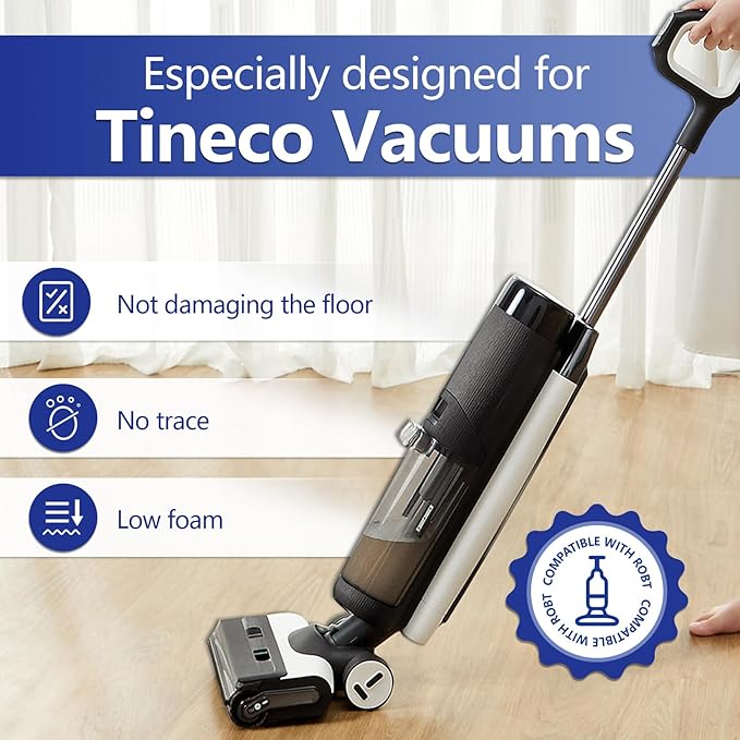 Lavender Floor Cleaning Solution 82 FL OZ Deep Cleans for Multiple Hard Floors Compatible with Tineco S3/S5/S7 Pro &amp iFloor 3/5 (No Steam) Stain-Busting Deep Deodorization Pet Friendly