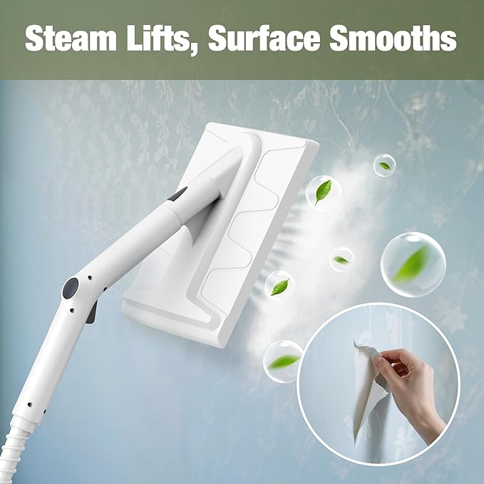 Newbealer Handheld Steam Cleaner NB282C Bundle with Wallpaper Remover Accessory