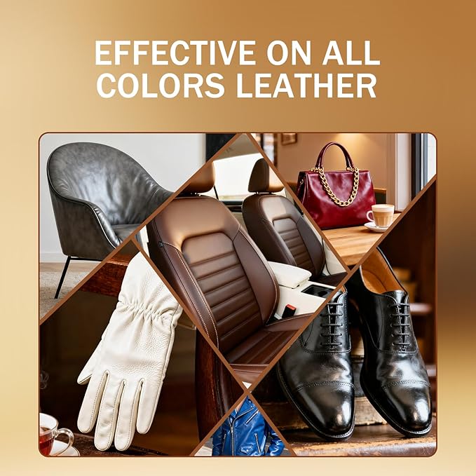 Leather Cleaner and Conditioner Kit Leather Care for Car Seats Furniture Couches Boots Bags &amp More Safe for Any Color 2 x 16oz