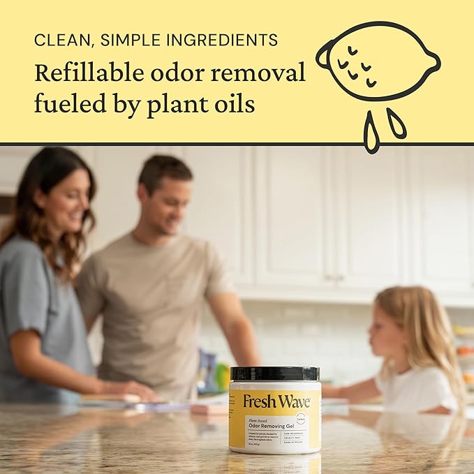 Lemon Home Odor Solutions Bundle 2-Pack 15 oz. Gel &amp 24 fl. oz. Spray