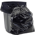 Aluf Plastics Gallon Size 55-60 Typically 38 x 58 2.0 MIL Black Heavy Duty Garbage Bags - Pack of 100 - For Contractor Outdoor Construction &amp Storage