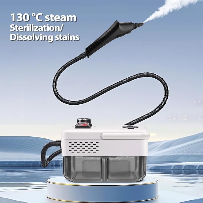 Pressurized Handheld Steam Cleaner for Home 10s Heat-Up Handheld Steamer for Cleaning3Bar pressure1950W power1.7 Qt Tank Portable Steam Cleaner Handheld for KitchenCarTileWindowFloor