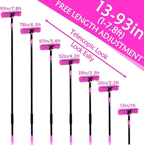 15 Foot Dusters for Cleaning Duster with Extension Pole 7-15ft Microfiber Feather Duster Used for Cleaning Ceiling Fan High Window Blinds Shutters Sofa Cobweb Duster for Home (12 PCS)