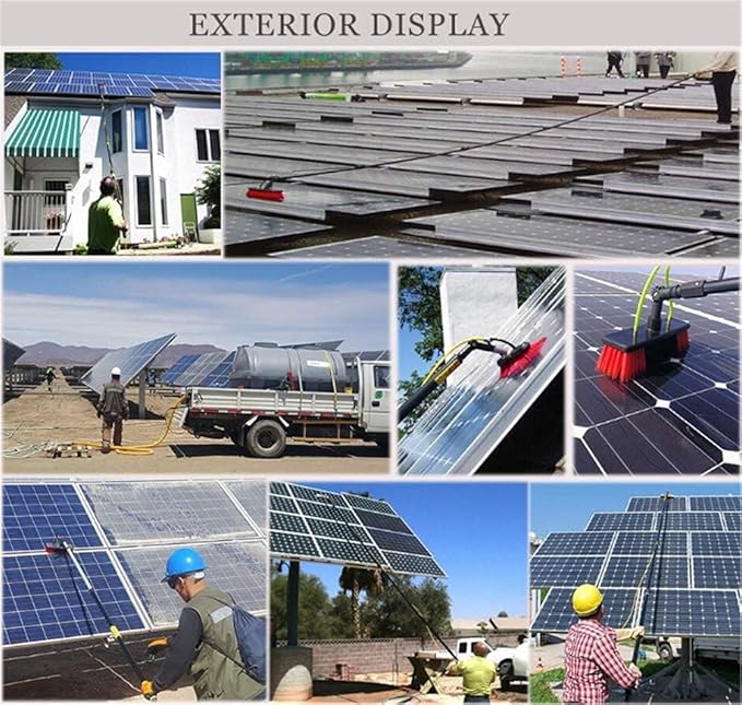 Water Fed Telesextendable Window Cleaning Pole Brush Kit Photovoltaic Panel Cleaning/Window Clean Waterfed System for Trucks Windows3.6M/6M